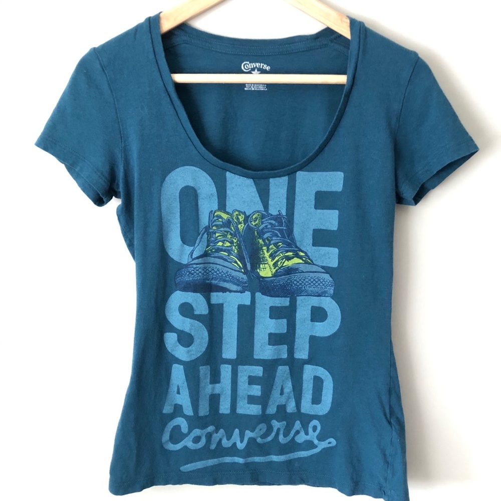 Converse scoop neck graphic tee